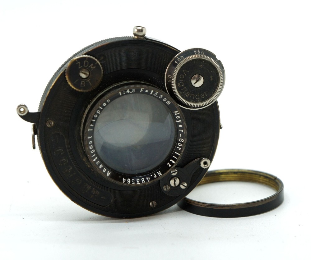Meyer Trioplan 4.5/13.5 cm Large Format lens COMPUR shutter 9x12 cameras
