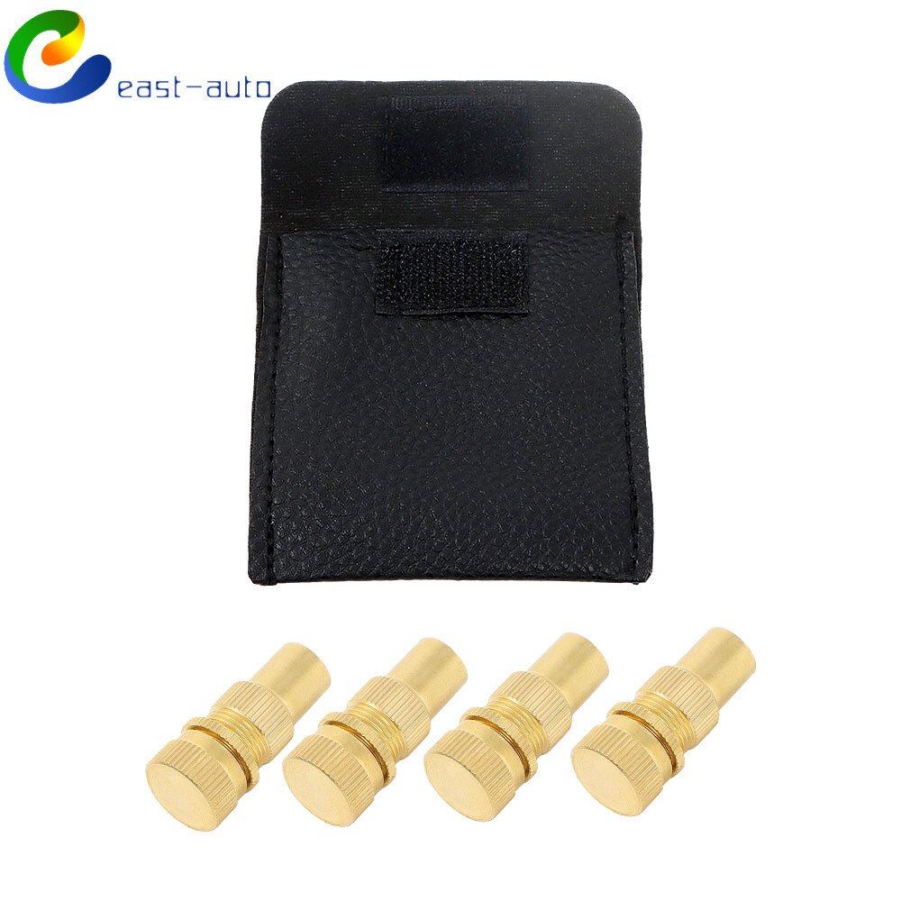 Universal 4 Pcs Brass Tire Deflators Kit 6-30 PSI Automatic Adjustable
