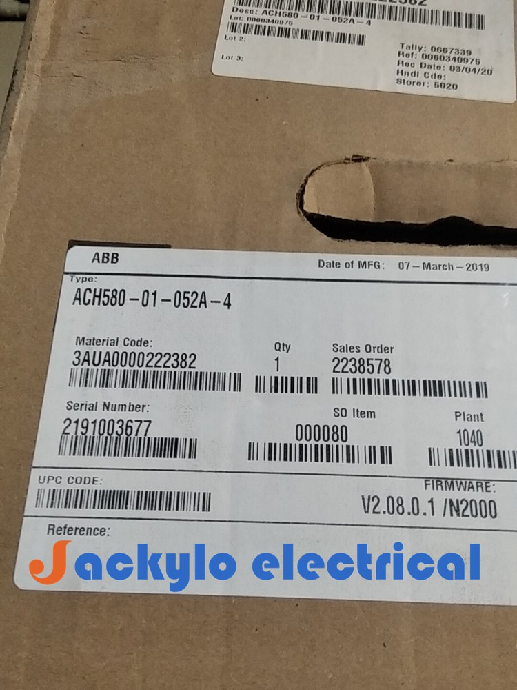 ACS580-01-052A-4 ABB Inverter Brand New in Box!Spot Goods Zy 1-Year Warranty !-image