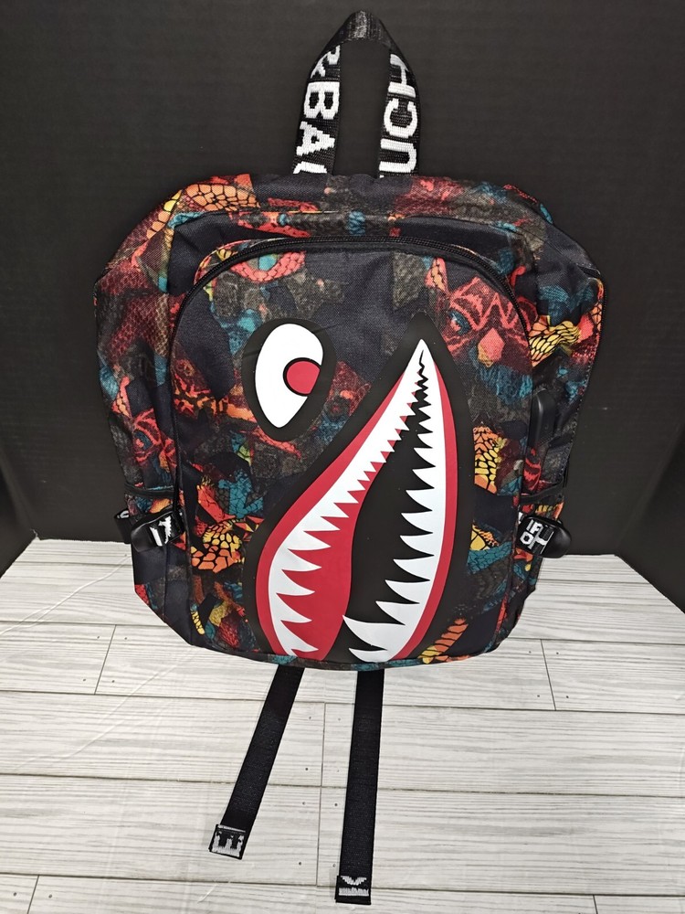 Colorful Kuchen Bag Print School Backpack with USB Port for Travel  