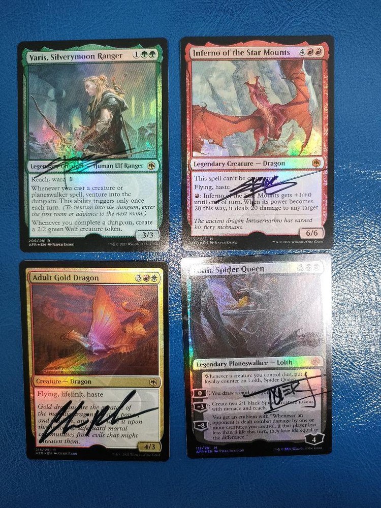 MTG Artist Proof ampersand mark foil Inferno Varis Adult Lolth Set of 4 LTD50 JP