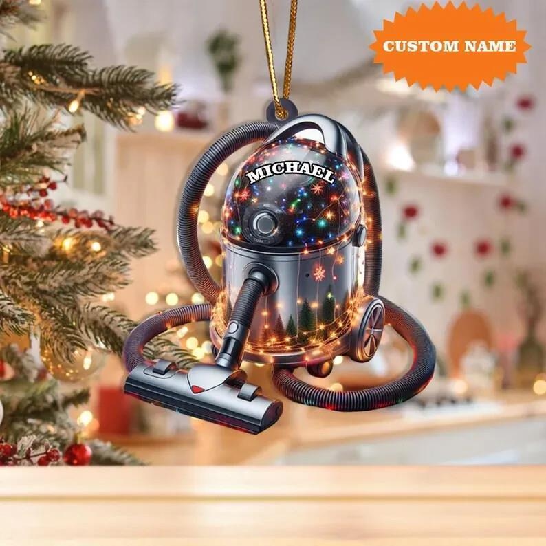Personalized Vacuum Cleaner Christmas Ornament  Vacuum Cleaner Ornament