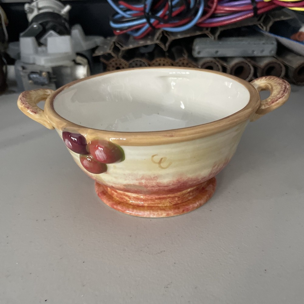 Certified International Pamela Gladding Siena Embossed Fruit Pasta Bowl