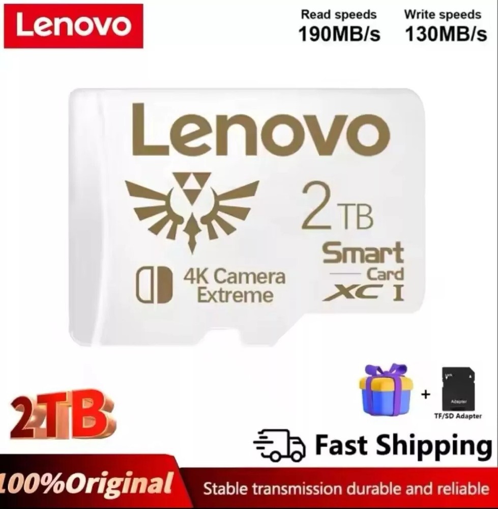 Lenovo Memory Card 2TB High Speed Micro TF SD Card For Nintendo Switch SD Card