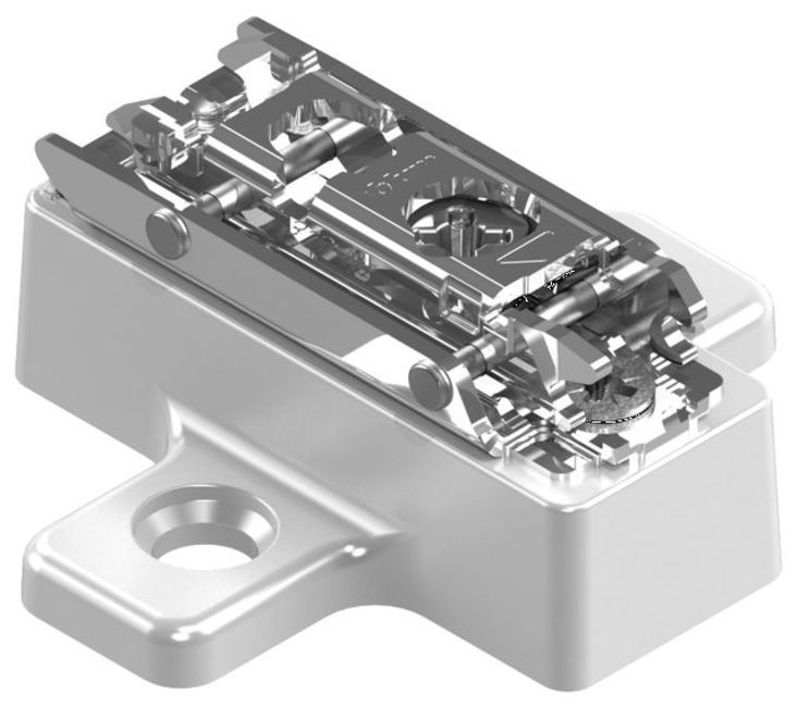 Blum 173H9100.08 13mm Screw-on Cam Adjustable Wing Baseplate for - Nickel