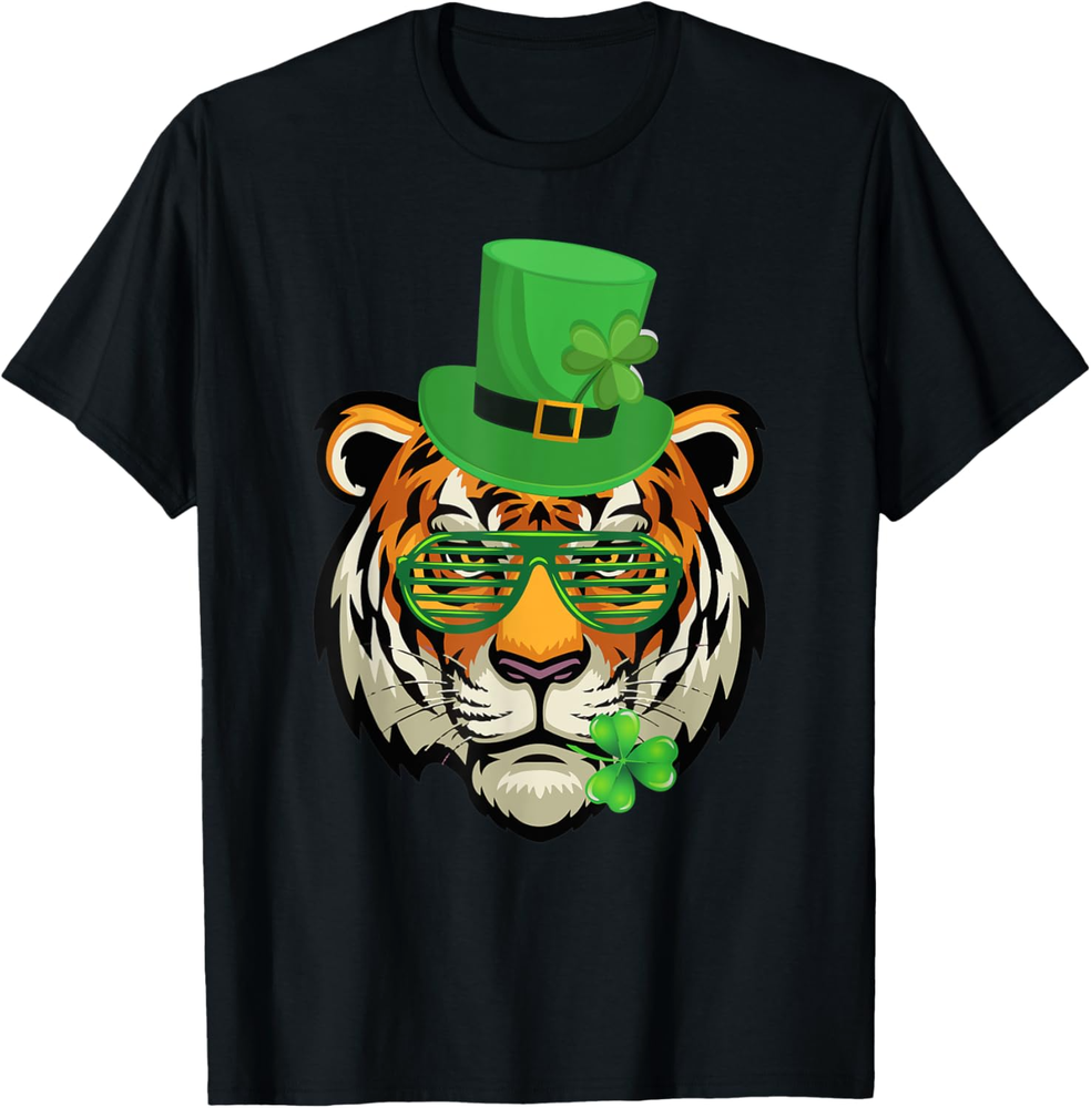 Tiger Leprechaun St Patricks Day T Shirt