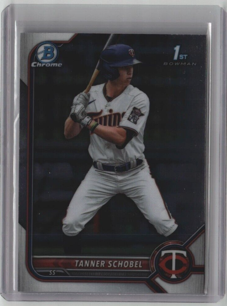 TANNER SCHOBEL ROOKIE BOWMAN CHROME 1st BDC-28 2022 MLB MINN TWINS FREE SHIPPING