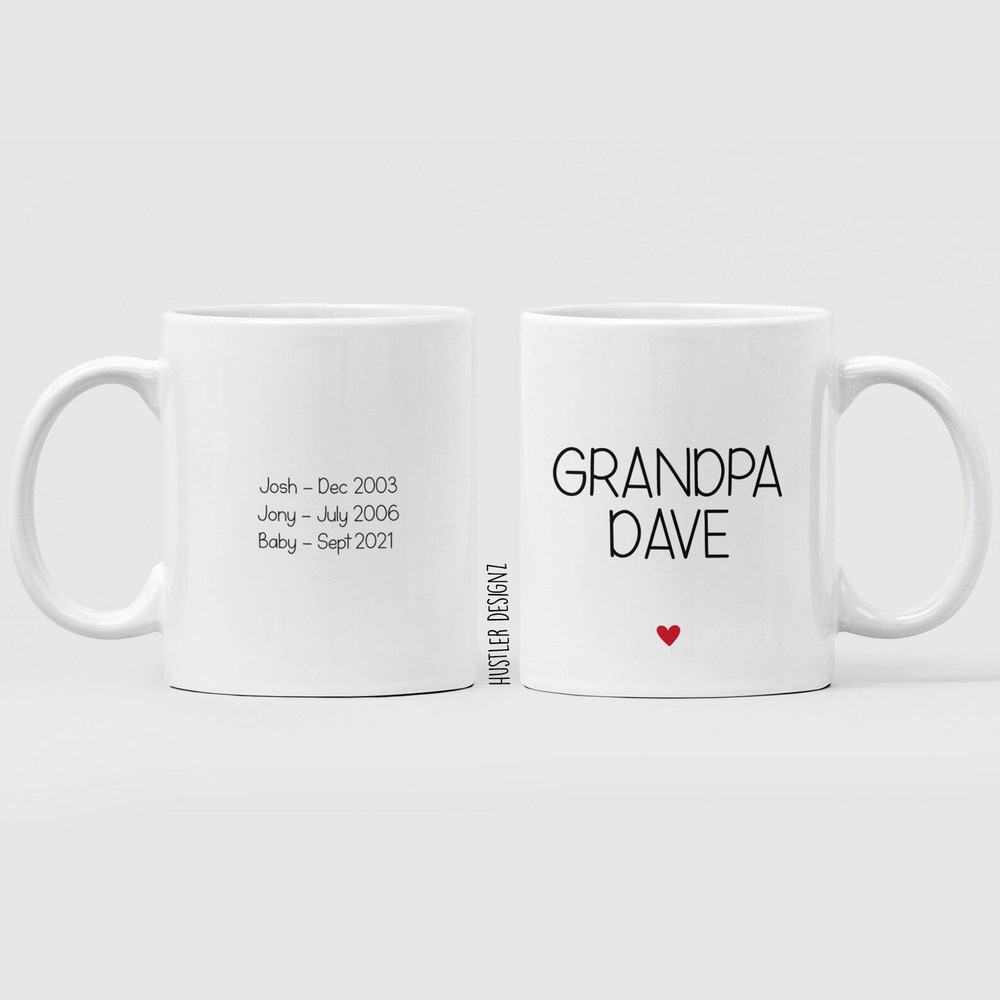 Grandpa Mug Personalized Mug Baby Reveal Grandparent New Grandad New Grandpa