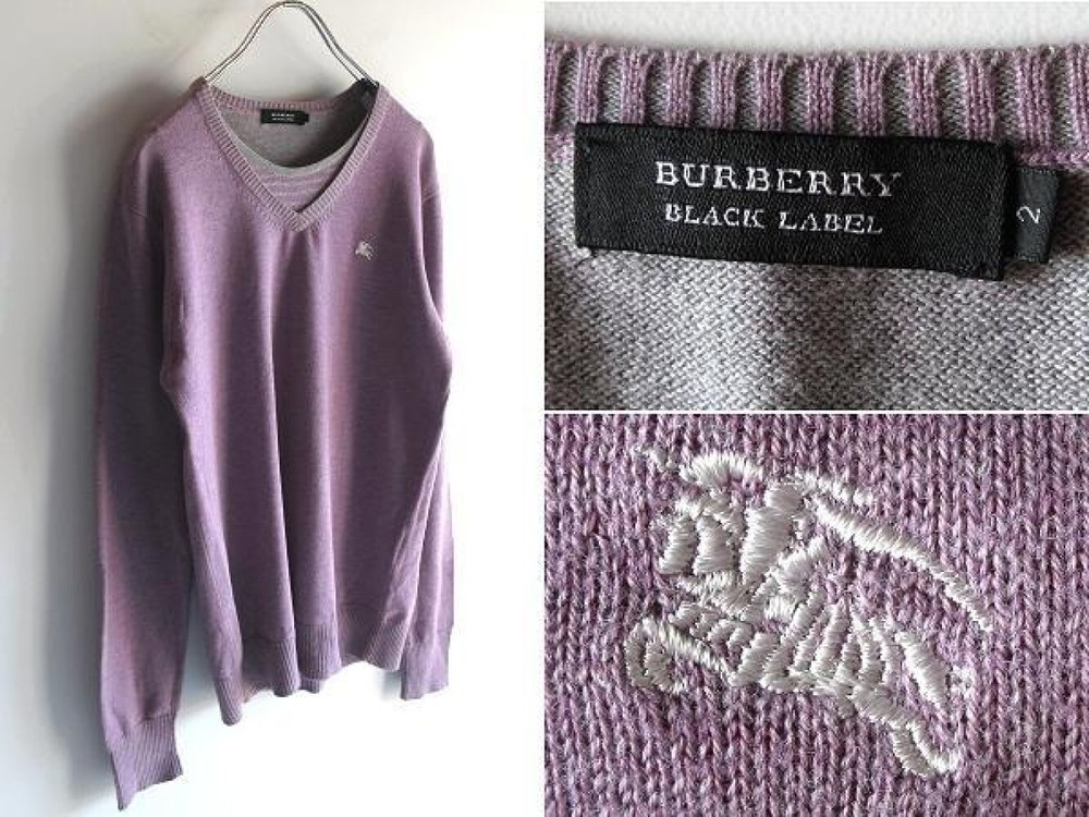 Burberry knit sweater Men's Fashion from Japan
