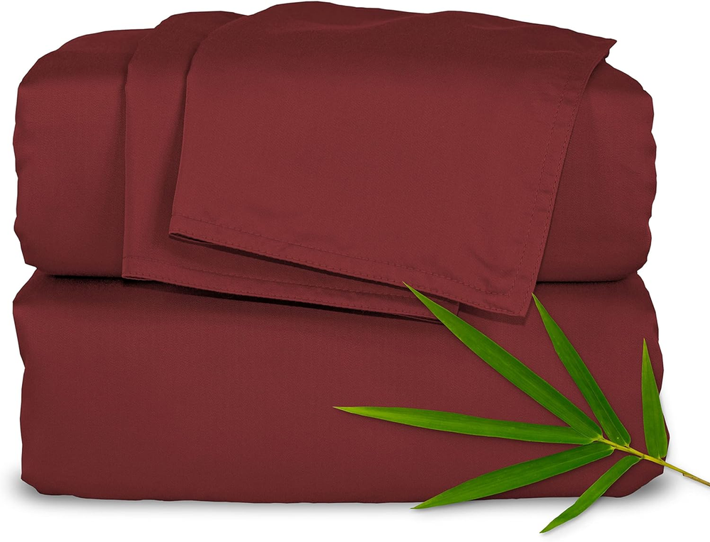 100% Organic Bamboo Viscose Queen Bed Sheet Set