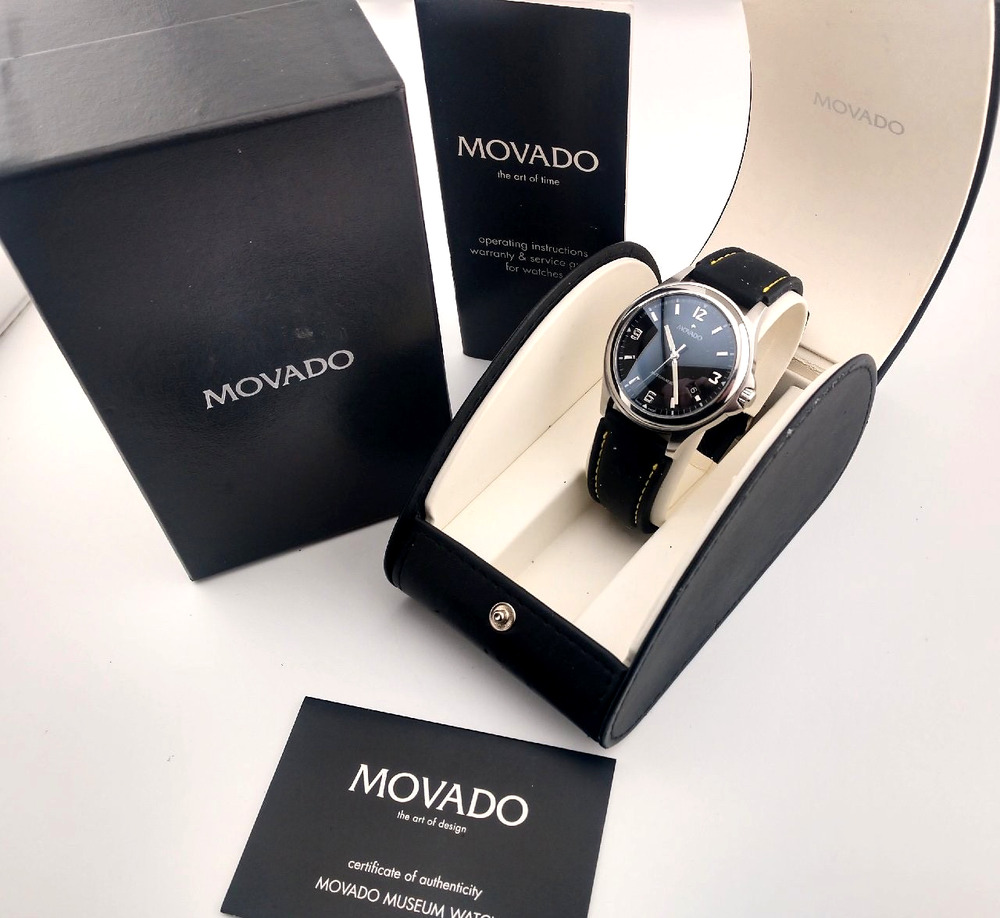 Movado Men's Classic Museum Automatic Includes 2 Bands: SS & Silcone #84.P2.1890