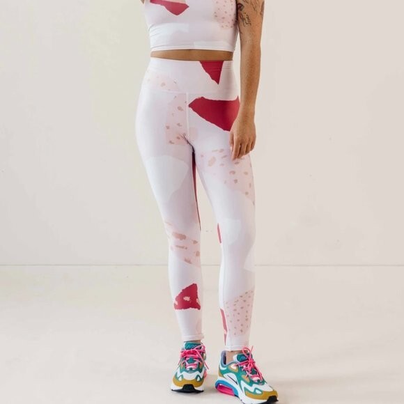 Artifact Multicolor High Waist Leggings Made in USA Size Large MRSP 175