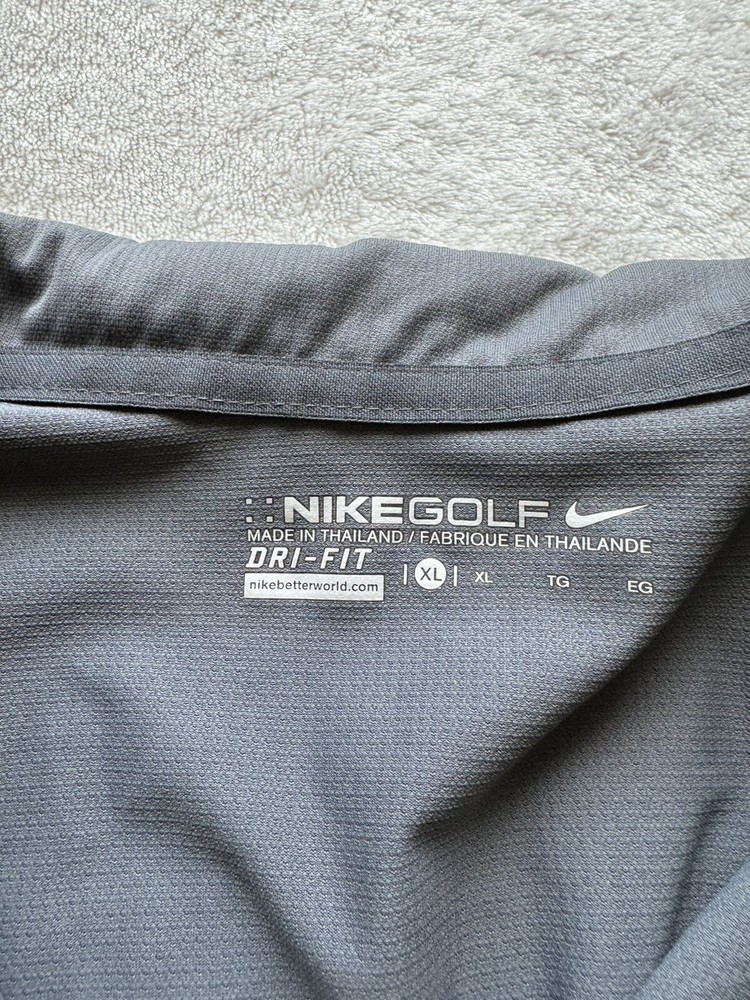 Nike Golf Dri-FIT Polo XL Dark Gray Golf Leisure Performance Wear Comfortable