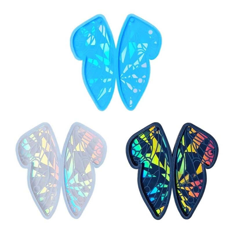 Flexible Silicone Jewelry Mold for Butterfly Pendant Resin Casting