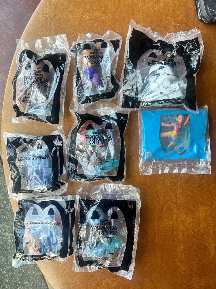 Lot of 8 McDonald's Sealed Happy Meal Toy Disney Marvel Star Wars