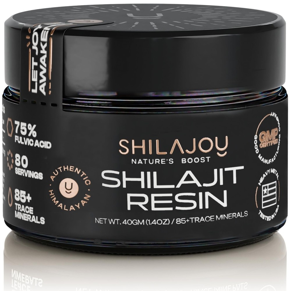 Organic Shilajit Resin for Men & Women - Pure Himalayan Gold Grade with 75% ...