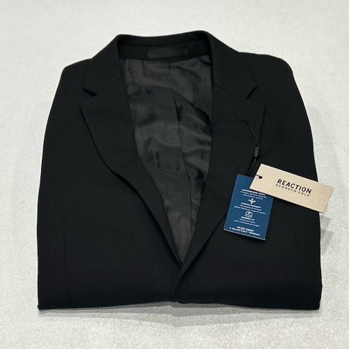 Kenneth Cole Reaction Men's Techni-Cole Suit Separate Suit Jacket, Black, 38 Reg