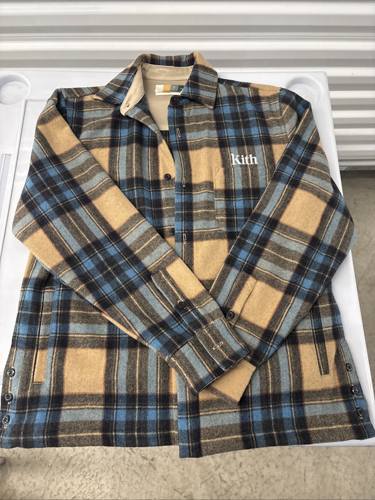2021 KITH Ronnie Fieg Ginza Brushed Flannel Shirt Thick XS