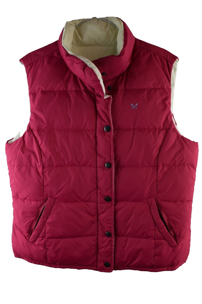 CREW CLOTHING Reversible Padded Gilet size Uk 14 Womens Casual Outdoors Outerwea