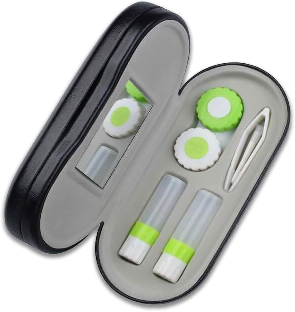 2 in 1 Eyeglass Case, Contact Lens Case, Double Sided Contact Lens Case, Mult...