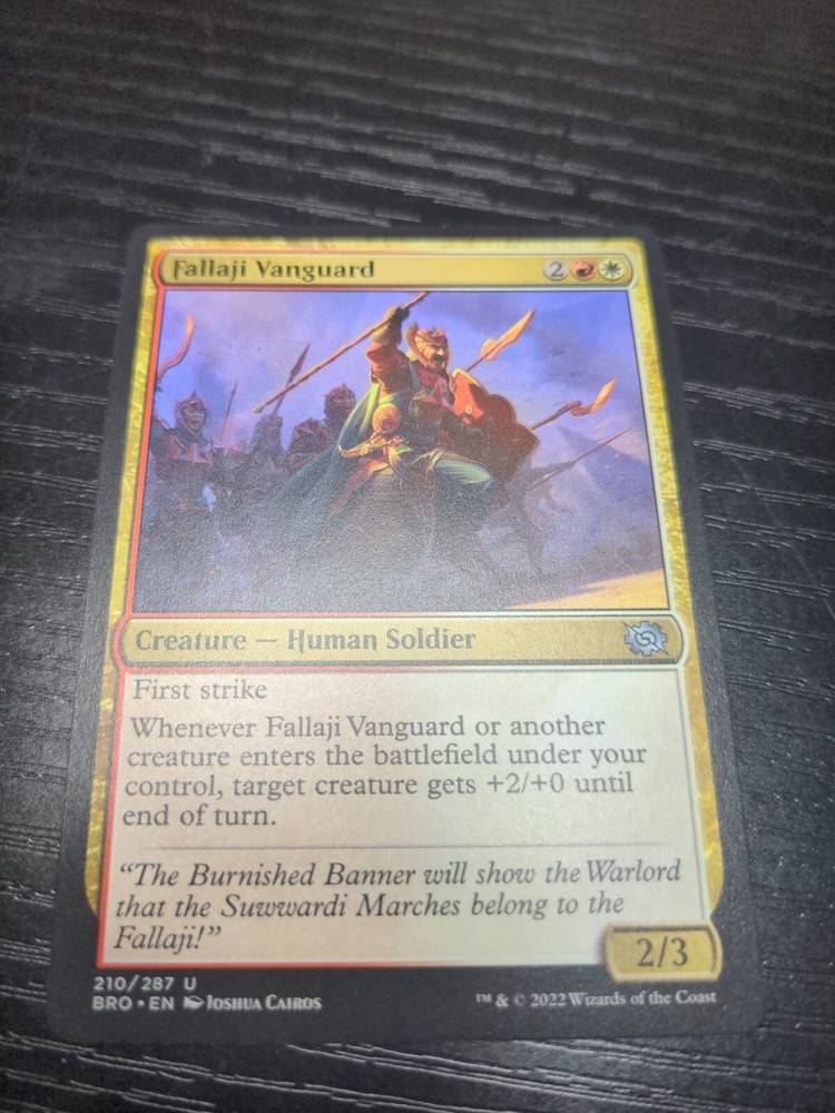 Fallaji Vanguard BRO MTG 210/287 Uncommon Card M/NM Condition
