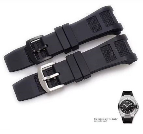 Notch End Silicone Watch Straps For IWC Eng 30x16mm Men Waterproof Rubber Band