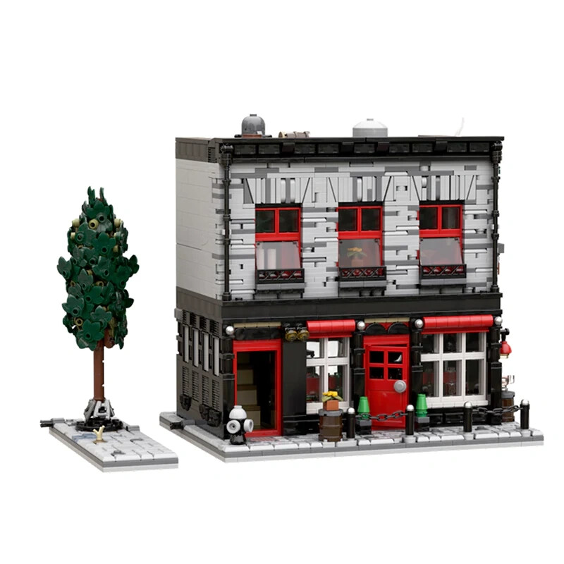 MOC Vampire Series City Hotel & Bar Building Blocks 2314 PCS Architecture Model