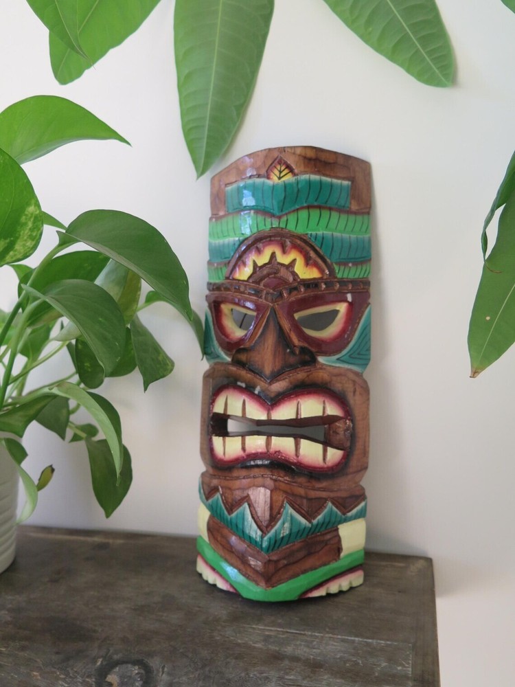 Hawaii Hand Made Carved Wooden 12