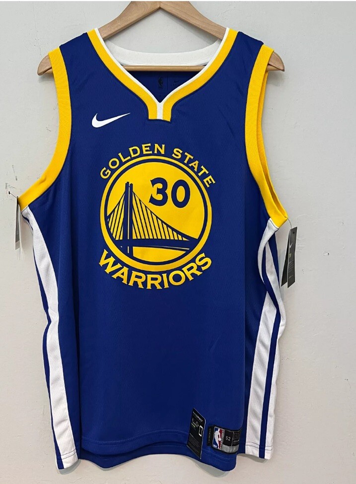Nike GS Warriors Stephen Curry Icon Edition Swingman Jersey size XL 864475-495