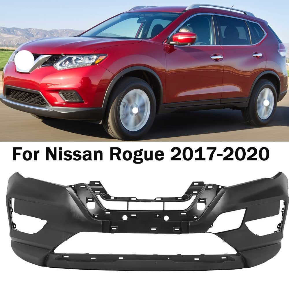 Front Bumper Cover For Nissan Rogue 2017 2018 2019 2020 Primed