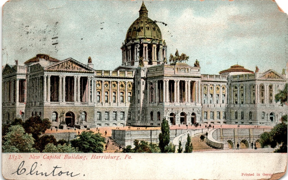 New Capitol Building, Harrisburg, Pa, Germa Souvenir Post Card Co, New Postcard