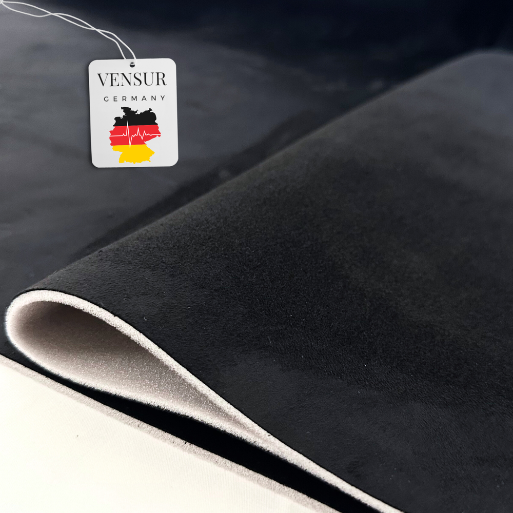 Car Headliner Fabric Microfiber Fabric Sold by the Metre Upholstery Fabric Black with Foam