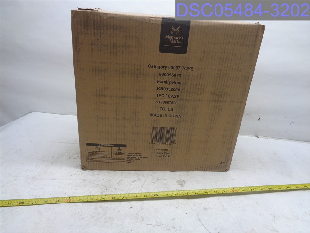 Members Mark Blue White Honeycomb Inflatable Family Pool KB0952000-image