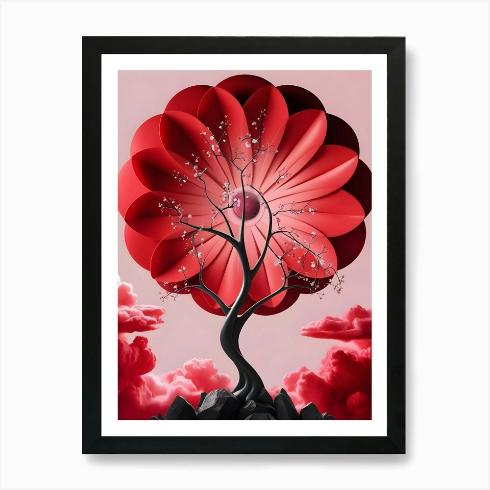 Tree of Life 75 Framed Canvas Wall Art Print Poster  