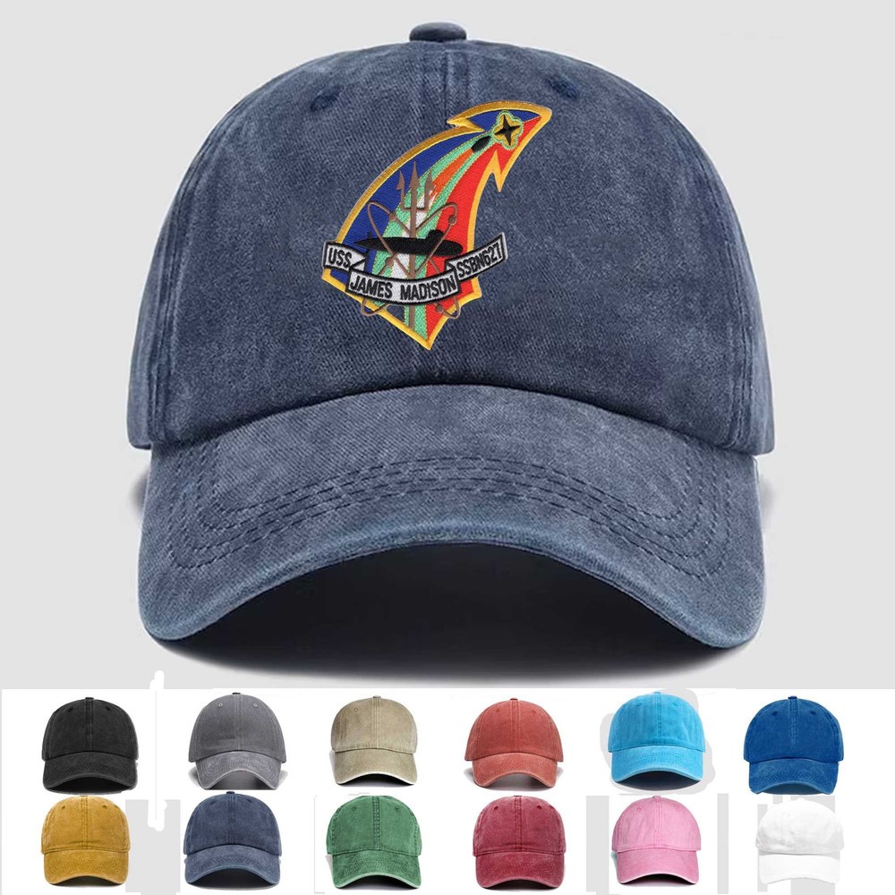 Custom Embroidered Hat SSBN-627 USS James Madison, Veteran Cap, Trucker Hat,Gift