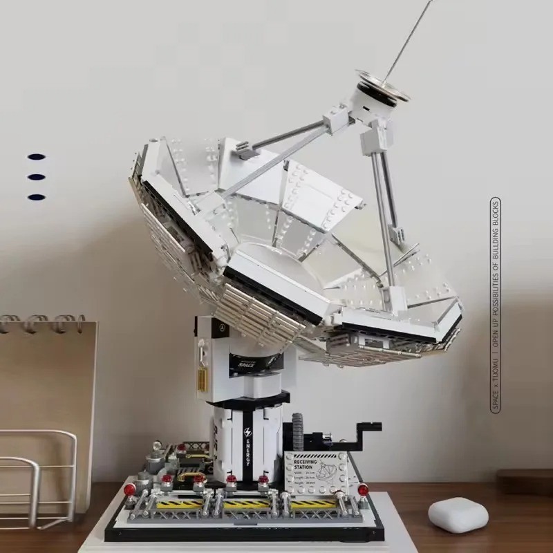 Space Satellite Base Building Block MOC Toy Model Set for Kids Gift