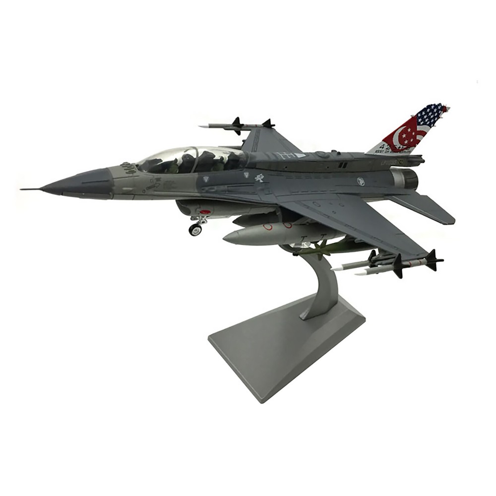 Display Amer Com 1/72 Fuerza Aérea de Singapur F-16D Fighting Falcon D Bloque-52 Modelo