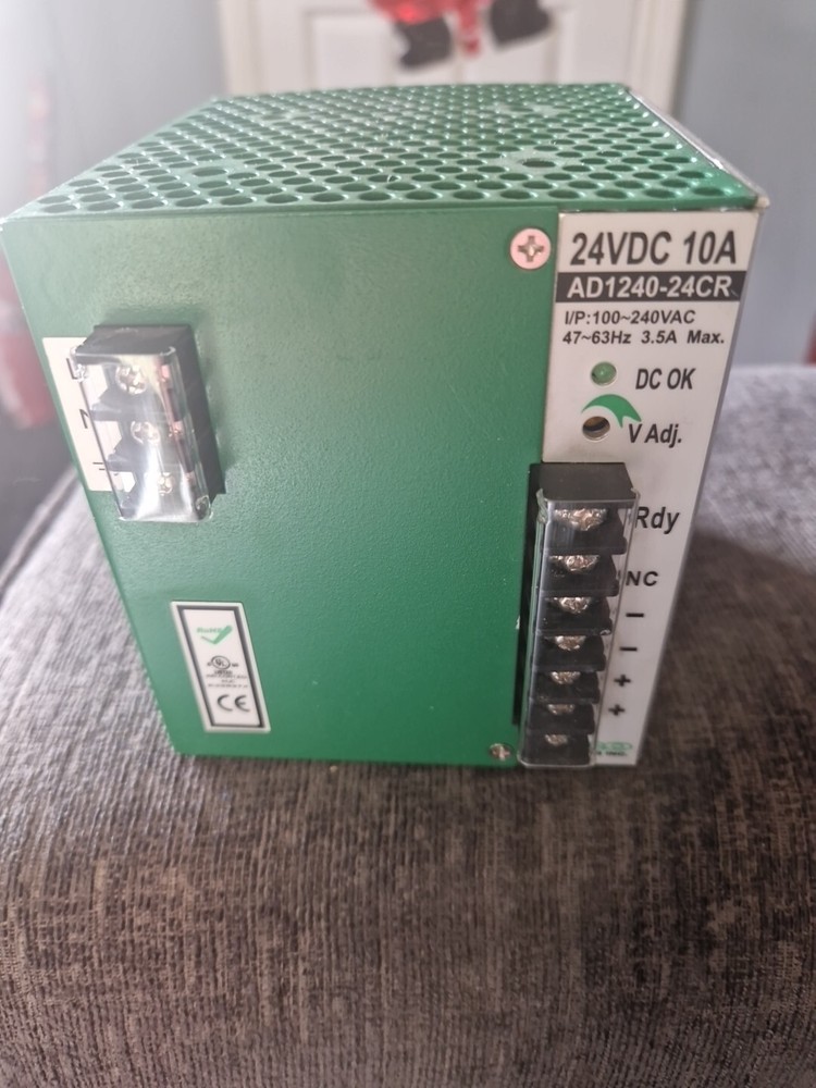 AD1240-24CR 10A ACRO SWITCHING POWER SUPPLY 24 VDC 10A. SEE PICTURES FOR DETAIL