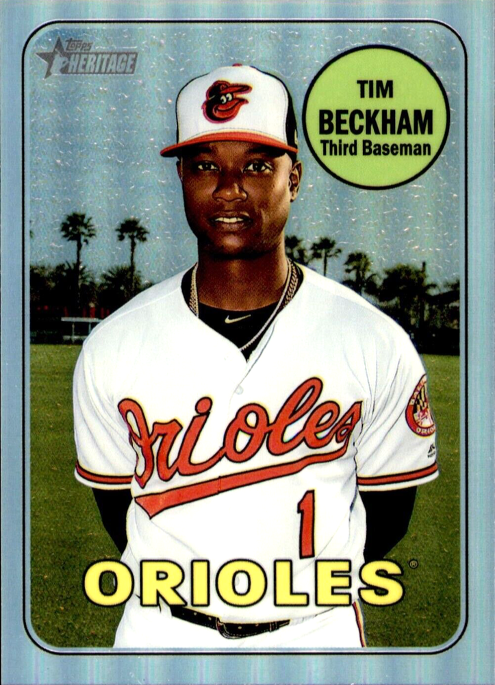 2018 Topps Heritage High Number Tim Beckham Chrome Refractor #THC-616 -/569