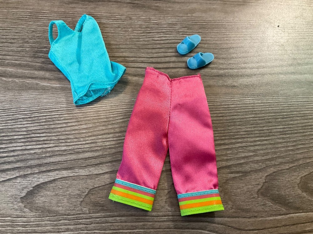 Mattel Barbie Doll Clothes Top Shirt Capris Pants Shoes Outfit Lot
