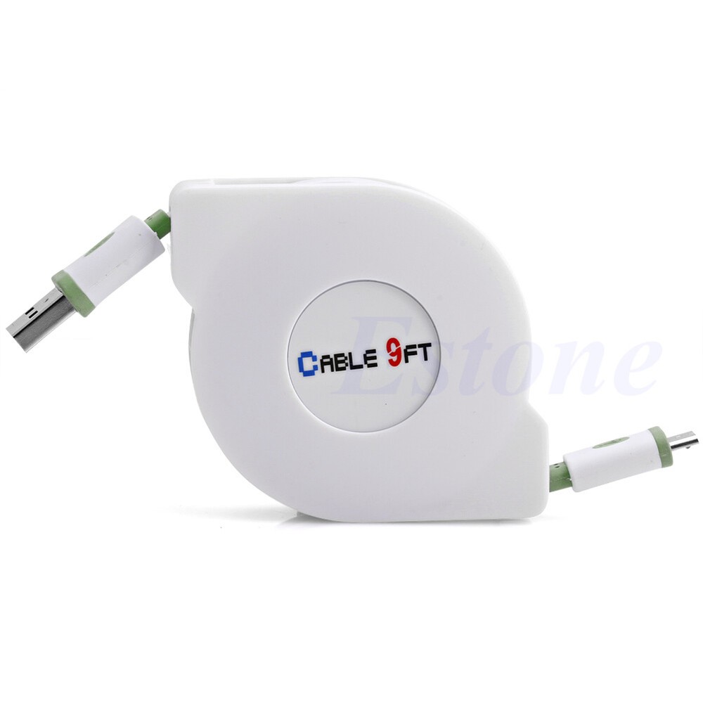 Retractable Micro USB Cable for Android Phones Charging and Data Sync