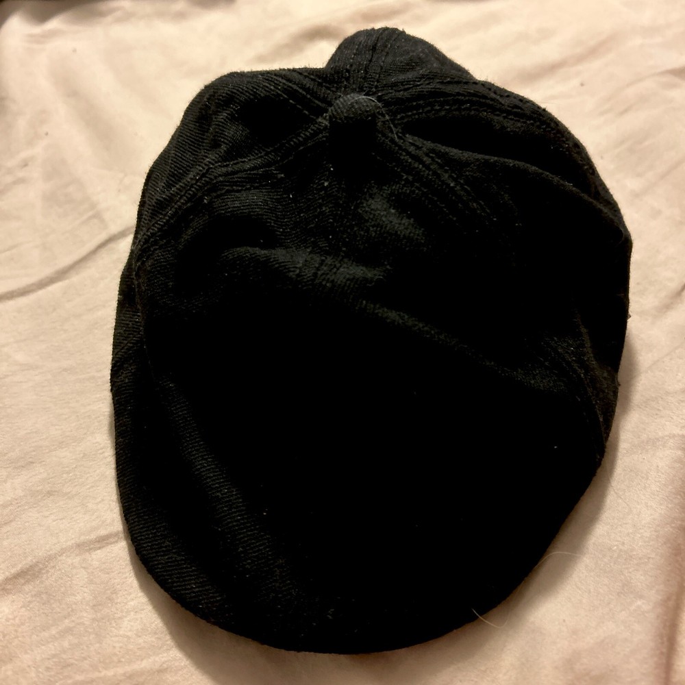 New Era Newsboy Driver Cap Hat EK Collection Black Hat Men’s Small. Mint