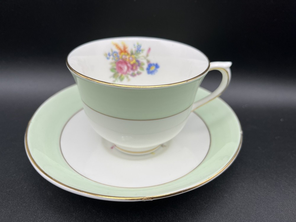 Colclough China Made in Longton England Genuine Bone China Tea Cup and Saucer