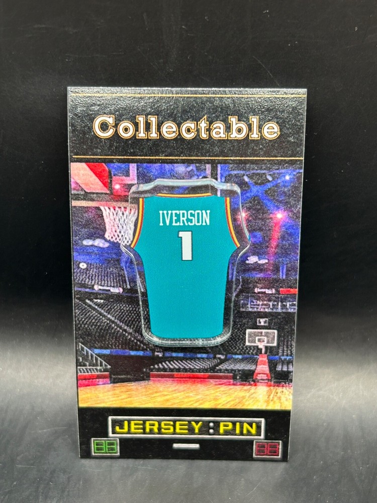 Detroit Piston Allen Iverson jersey lapel pin-Classic Retro Collectable