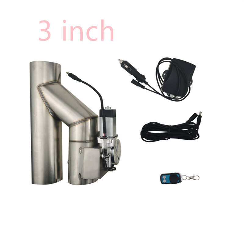 3 Inch Electric Exhaust Y Pipe Single Flap Valve Kit for 3'' Catback Systems