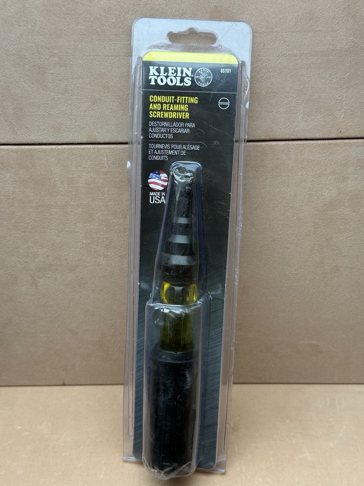 Klein Tools Conduit Fitting Reaming Screwdriver for Electrical Work  