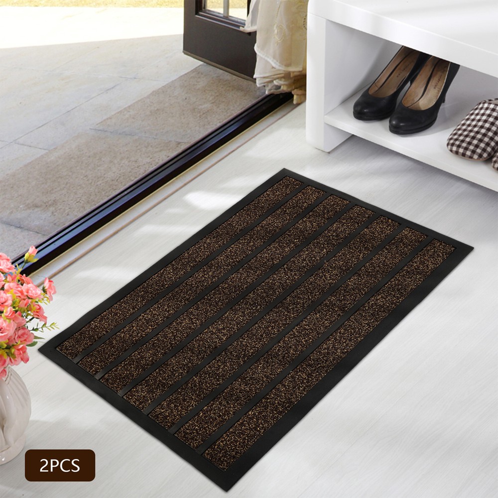 Dirt Trapper Door Mat Indoor Outdoor Heavy Duty Entrance Mat Slip Resistant Rug