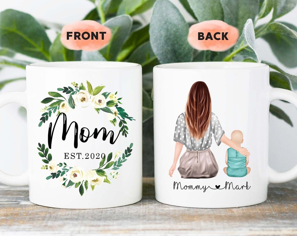 Personalized New Mom Mug Boy Mama Mug Mom And Baby Boy Mug Mom Of A Boy Mug