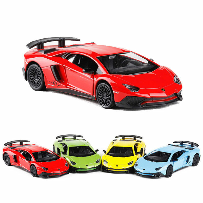 1/36 Scale Lamborghini Aventador LP750-4 SV Diecast Metal Toy Car Model
