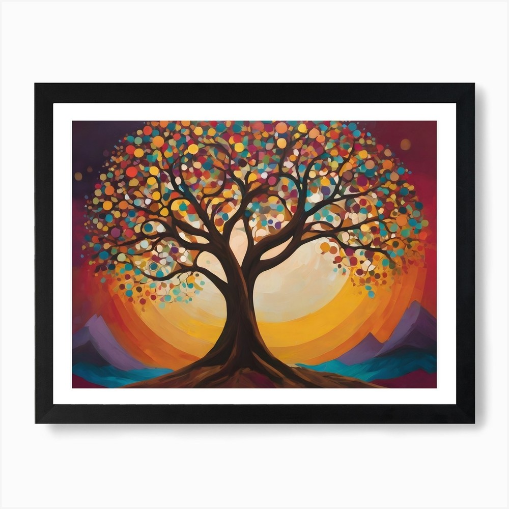 Tree Of Life 17 Art Print Framed Wall Art Poster Canvas Print Picture